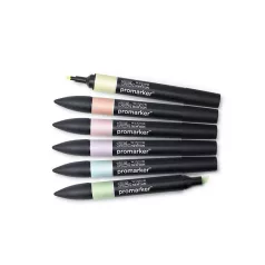   Promarker kétvégű alkoholos filc 6 szín, PASTEL TONES / Winsor & Newton Promarker (1 csomag)