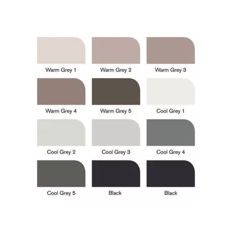 Promarker Brush kétvégű alkoholos ecsetfilc 12 szín, Neutral Tones / Winsor & Newton Promarker Brush (1 csomag)