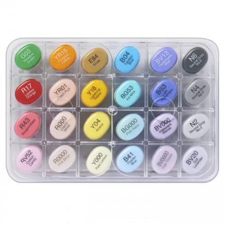 Copic Sketch alkoholos marker készlet , Manga Illustration / Copic Sketch Marker (24 db)