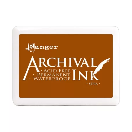 Óriás Bélyegzőpárna , Sepia / Ranger Archival Ink Jumbo (1 db)