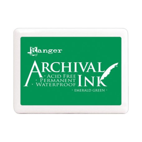 Óriás Bélyegzőpárna , Emerald green / Ranger Archival Ink Jumbo (1 db)