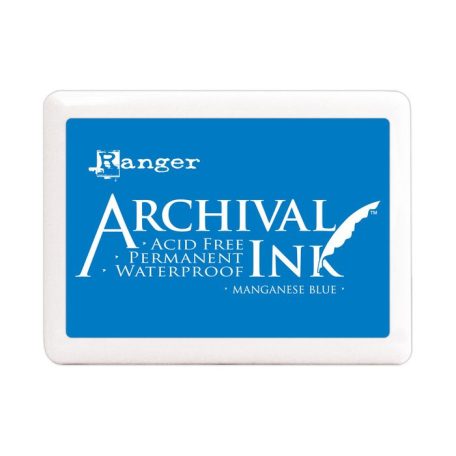 Óriás Bélyegzőpárna , Manganese blue / Ranger Archival Ink Jumbo (1 db)