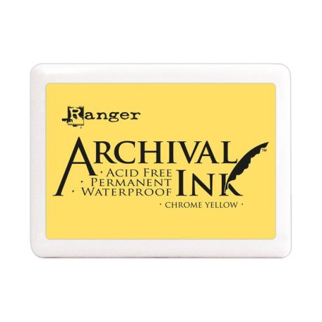Óriás Bélyegzőpárna , Chrome yellow / Ranger Archival Ink Jumbo (1 db)