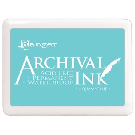Óriás Bélyegzőpárna , Aquamarine / Ranger Archival Ink Jumbo (1 db)