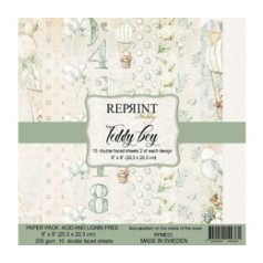   Papírkészlet 8" (20 cm), Teddy Boy / Reprint Paper Pack (10 ív)