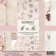   Papírkészlet 8" (20 cm), Mr & Mrs / Reprint Paper Pack (10 ív)