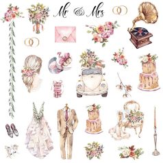   Papírkészlet 8" (20 cm), Mr & Mrs / Reprint Paper Pack (10 ív)