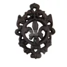 Fém fogantyú / Kopogtató , Fleur De Lis II Vintage Knocker / Re-Design with Prima Cast Iron Pulls (1 db)