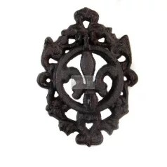   Fém fogantyú / Kopogtató , Fleur De Lis II Vintage Knocker / Re-Design with Prima Cast Iron Pulls (1 db)