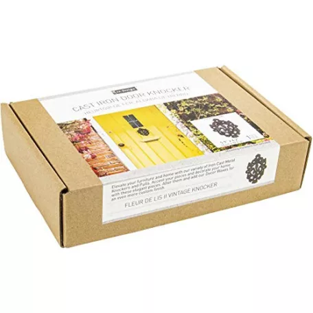 Fém fogantyú / Kopogtató , Fleur De Lis II Vintage Knocker / Re-Design with Prima Cast Iron Pulls (1 db)