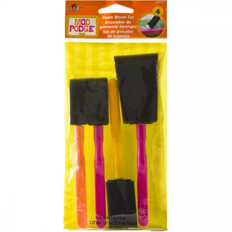 Mod Podge Szivacs ecset / Decoupage Foam Brushes (4 db)
