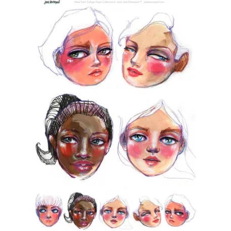 Rizspapír A4, Fresh Faced / Jane Davenport Rice Paper (8 ív)