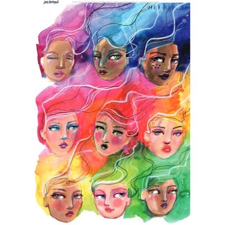 Rizspapír A4, Brighter Days / Jane Davenport Rice Paper (8 ív)