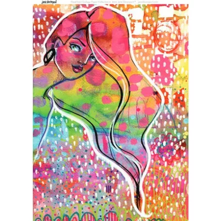 Rizspapír A4, Bright Girls / Jane Davenport Rice Paper (8 ív)