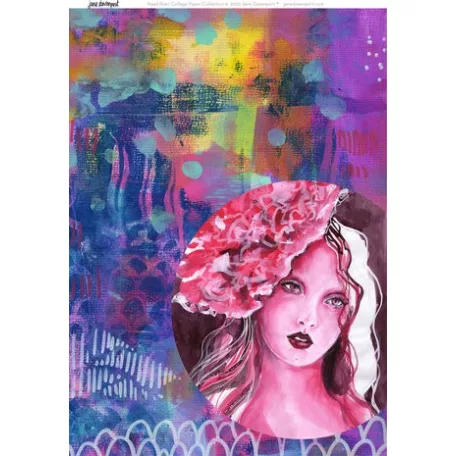 Rizspapír A4, Siren's Song 2/ Jane Davenport Rice Paper (1 ív)