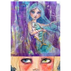   Rizspapír A4, Siren's Song 4/ Jane Davenport Rice Paper (1 ív)