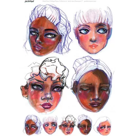 Rizspapír A4, Fresh Faced 3/ Jane Davenport Rice Paper (1 ív)