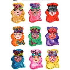   Rizspapír A4, Bright Girls 1/ Jane Davenport Rice Paper (1 ív)