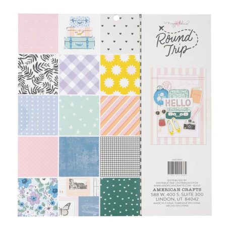 Papírkészlet 12" (30 cm), Paper Pad / AC - Maggie Holmes - Round Trip (48 lap)