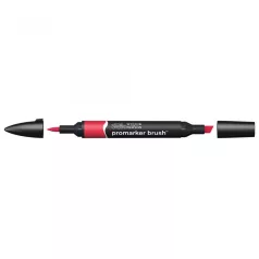   Promarker Brush kétvégű alkoholos ecsetfilc R665, Berry Red / Winsor&Newton Promarker Brush (1 db)