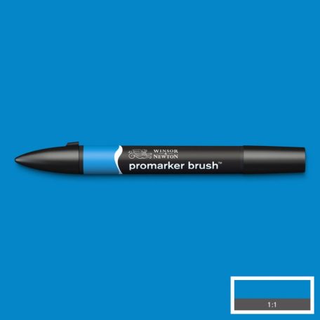 Promarker Brush kétvégű alkoholos ecsetfilc B346, Azure / Winsor&Newton Promarker Brush (1 db)