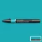 Promarker Brush kétvégű alkoholos ecsetfilc C247, Turquoise / Winsor&Newton Promarker Brush (1 db)