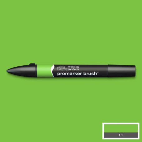 Promarker Brush kétvégű alkoholos ecsetfilc G267, Bright Green / Winsor&Newton Promarker Brush (1 db)