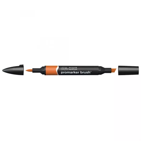 Promarker Brush kétvégű alkoholos ecsetfilc O345, Saddle Brown / Winsor&Newton Promarker Brush (1 db)
