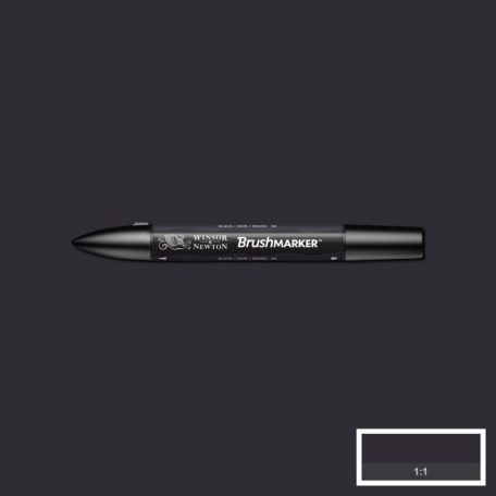 Promarker Brush kétvégű alkoholos ecsetfilc XB, Black / Winsor&Newton Promarker Brush (1 db)