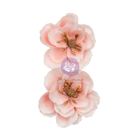 Virág díszítőelem , Strawberry Milkshake / Prima Marketing Flowers (1 csomag)