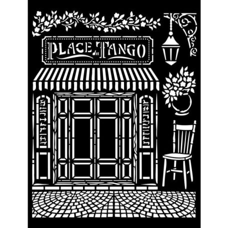 Stencil 20x25cm, Desire Place Tango/ Stamperia Thick Stencil (1 ív)