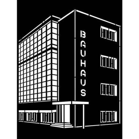 Stencil 20x25cm, Bauhaus Palace/ Stamperia Thick Stencil (1 ív)