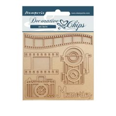   Chipboard 14x14 cm, Our Way Memories/ Stamperia Decorative Chips (1 ív)