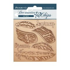   Chipboard 14x14 cm, Our Way Journey / Stamperia Decorative Chips (1 ív)