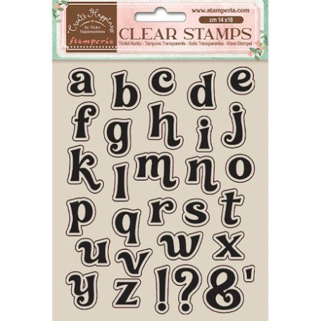 Szilikonbélyegző , Create Happiness Alphabet/ Stamperia Clear Stamps (1 csomag)