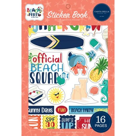 Matrica , Beach Party / Carta Bella Sticker Book (16 ív)