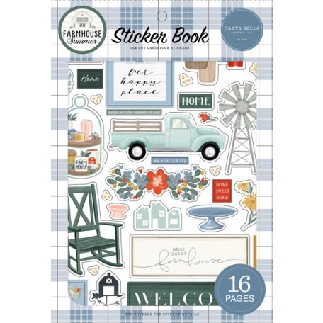 Matrica , Farmhouse Summer / Carta Bella Sticker Book (16 ív)