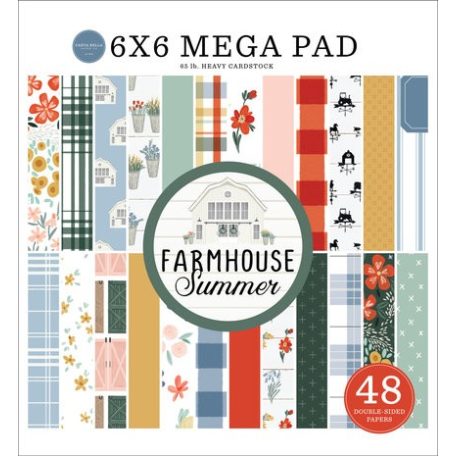 Papírkészlet 6" (15 cm), Farmhouse Summer / Carta Bella Paper Pad (48 lap)