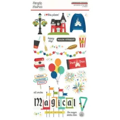   Chipboard 6"X12", Chipboard / Simple Stories Say Cheese At The Park (1 ív)