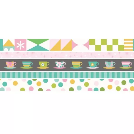 Dekorációs ragasztószalag , Washi Tape / Simple Stories Say Cheese Fantasy At The Park (5 db)