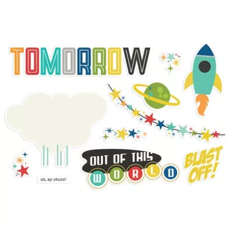 Kivágatok , Simple Pages Pieces / Simple Stories Say Cheese Tomorrow At The Park (1 csomag)