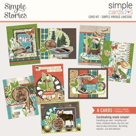 Üdvözlőlap készlet , Simple Cards Kit / Simple Stories Simple Vintage Lakeside (1 csomag)