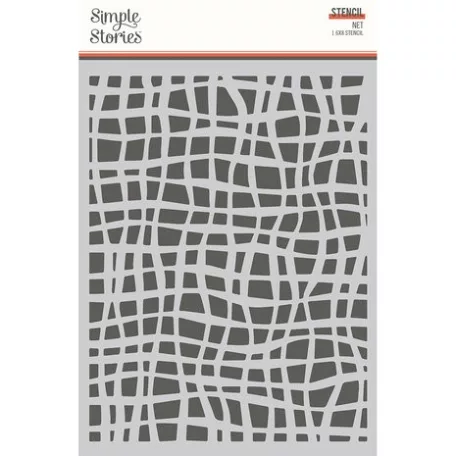 Stencil 6"x8", Waves / Simple Stories Simple Vintage Lakeside (1 db)