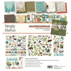   Papírkészlet 12" (30 cm), Collector's Essential Kit / Simple Stories Simple Vintage Lakeside (1 csomag)