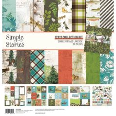   Papírkészlet 12" (30 cm), Collection Kit / Simple Stories Simple Vintage Lakeside (1 csomag)