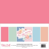   Papírkészlet 12" (30 cm), Our Little Princess Kétoldalas/ Echo Park Coordinating Solids Paper Pack (6 lap)