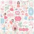 Matrica 12" (30 cm), Our Little Princess Elements/ Echo Park Cardstock Stickers (1 csomag)