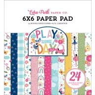   Papírkészlet 6" (15 cm), Play All Day Girl / Echo Park Paper Pack (24 lap)