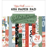  Papírkészlet 6" (15 cm), Salutations No.2 / Echo Park Paper Pack (24 lap)