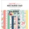 Papírkészlet 6" (15 cm), Away We Go / Echo Park Paper Pack (24 lap)